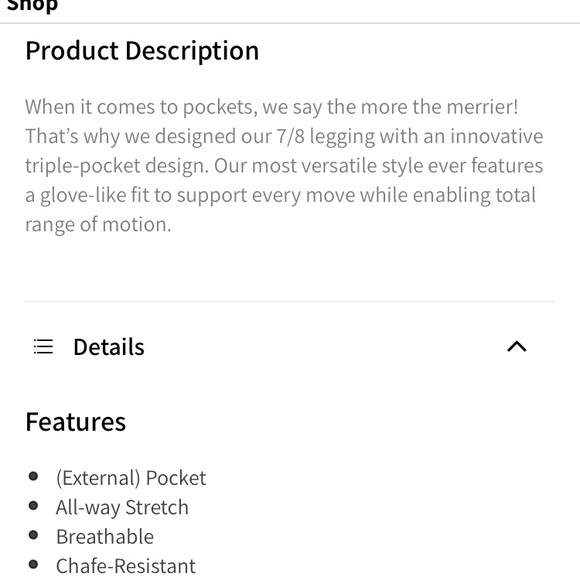 Fabletics Trinity leggings with pockets - Picture 4 of 9